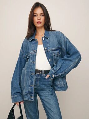 Reformation Brooks Oversized Denim Jacket